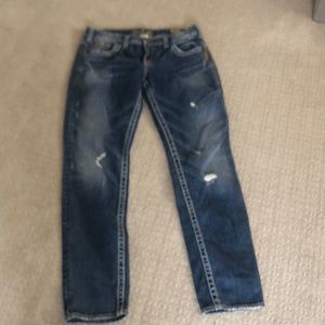 Silver Jeans Kellii Relaxed Skinny Distressed